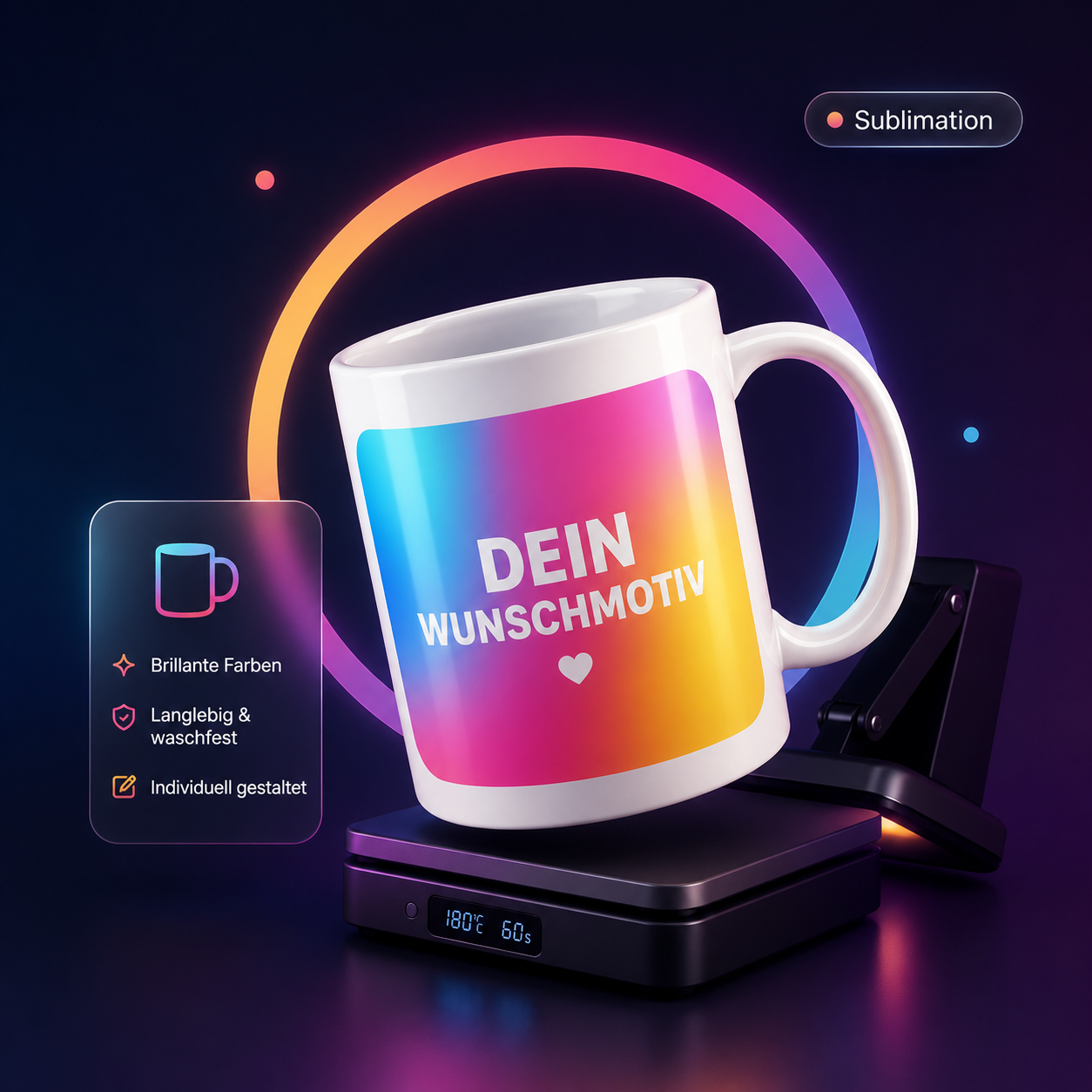 Sublimation Tasse mit Wunschmotiv